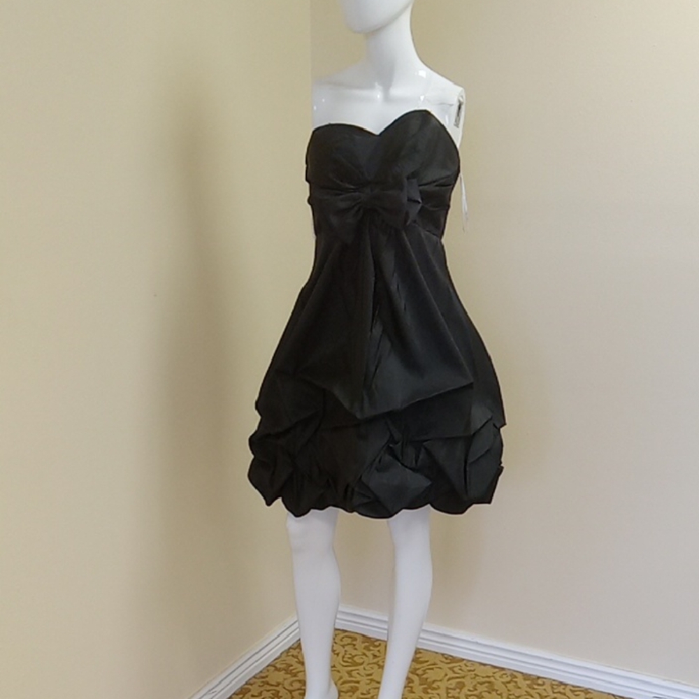 Pretty Maids Black Strapless Dress